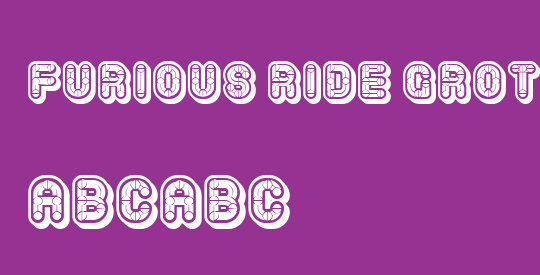 Furious Ride Grotesque Black