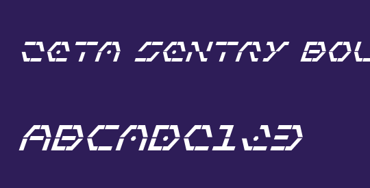 Zeta Sentry Bold Italic