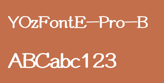 YOzFontE-Pro-B