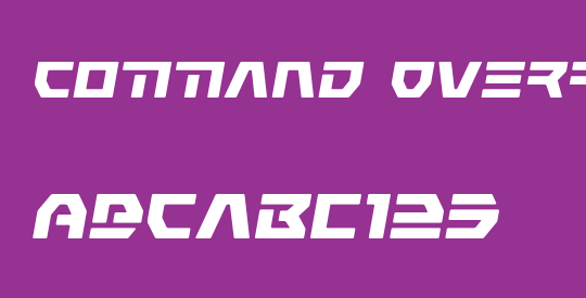 Command Override Expanded Italic