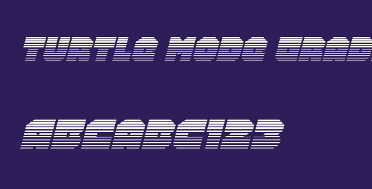 Turtle Mode Gradient Italic