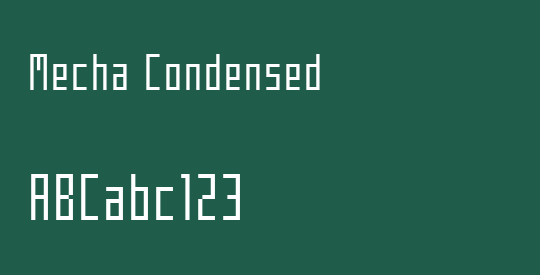 Mecha Condensed