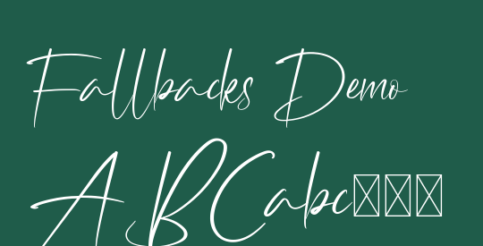 Fallbacks Demo