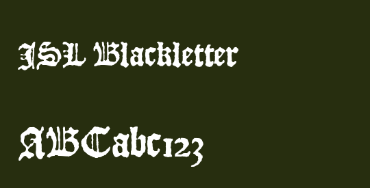 JSL Blackletter