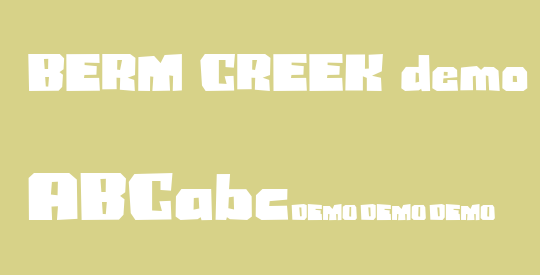 BERM CREEK demo
