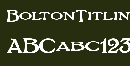 BoltonTitlingBold