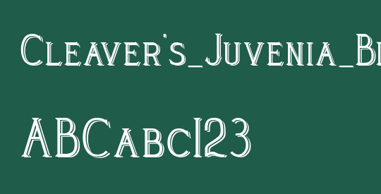 Cleaver's_Juvenia_Blocked