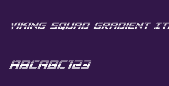 Viking Squad Gradient Italic