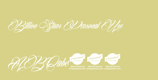 Billion Stars Personal Use 