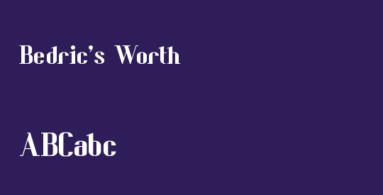 Bedric's Worth