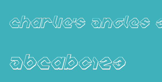 Charlie's Angles 3D Italic