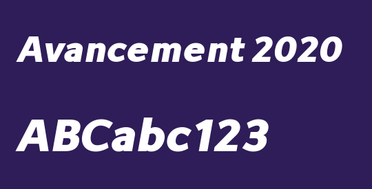 Avancement 2020