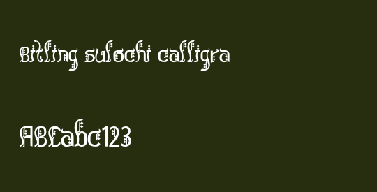 Bitling sulochi calligra