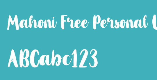 Mahoni Free Personal Use