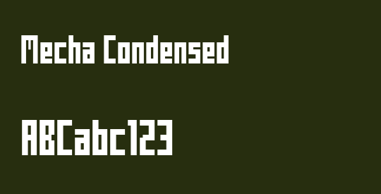 Mecha Condensed