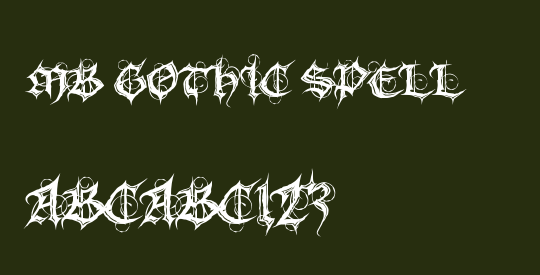 MB Gothic Spell