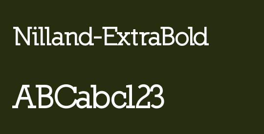 Nilland-ExtraBold