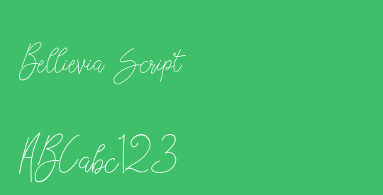 Bellievia Script