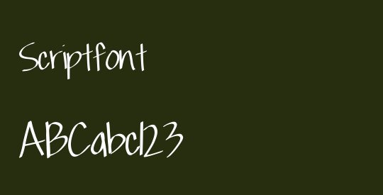 Scriptfont