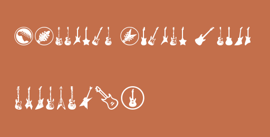 Electric Guitar Icons