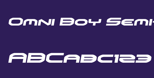 Omni Boy Semi-Italic