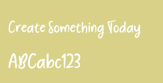 Create Something Today