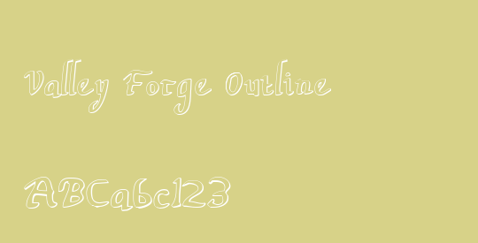 Valley Forge Outline