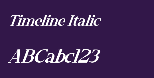 Timeline Italic
