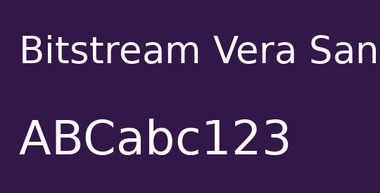 Bitstream Vera Sans