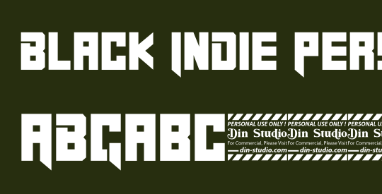 Black Indie Personal Use