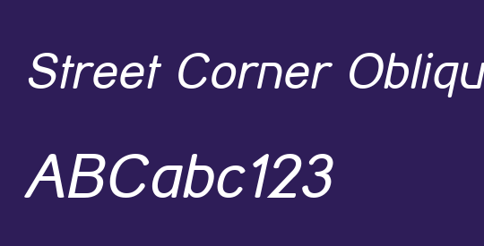 Street Corner Oblique