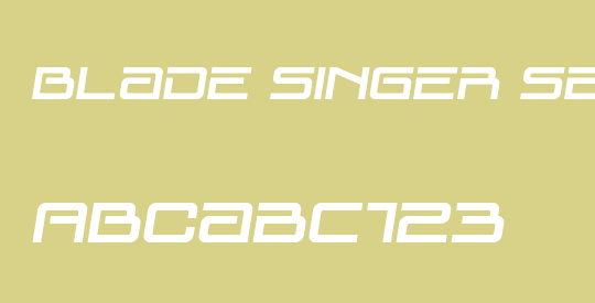 Blade Singer Semi-Italic