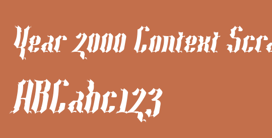 Year 2000 Context Scrambled Heavy