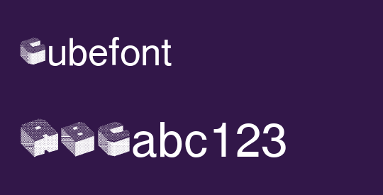 Cubefont