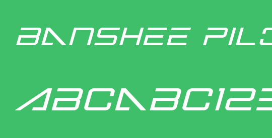 Banshee Pilot Bold Italic