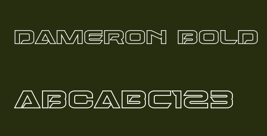Dameron Bold Outline