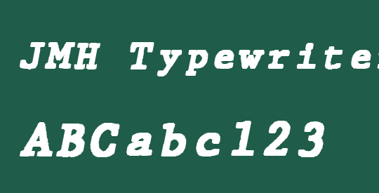 JMH Typewriter mono Black