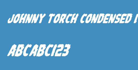 Johnny Torch Condensed Italic
