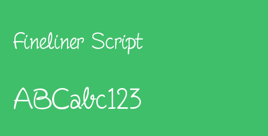 Fineliner Script