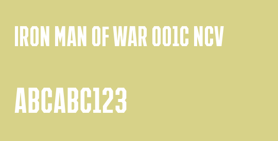 IRON MAN OF WAR 001C NCV