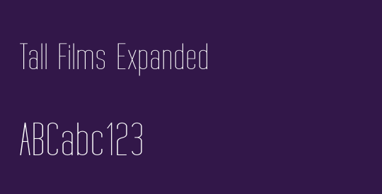 Tall Films Expanded