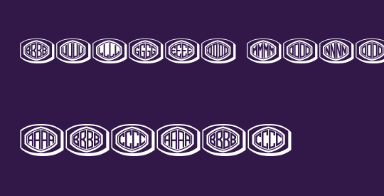 Bulged Monogram Stylish