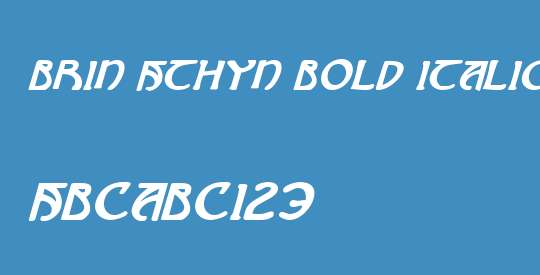 Brin Athyn Bold Italic