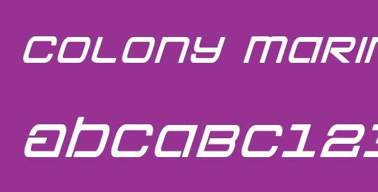 Colony Marines Bold Italic