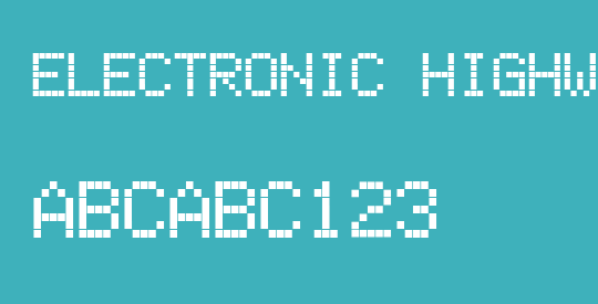 Electronic Highway Sign