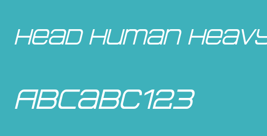 Head Human Heavy Italic