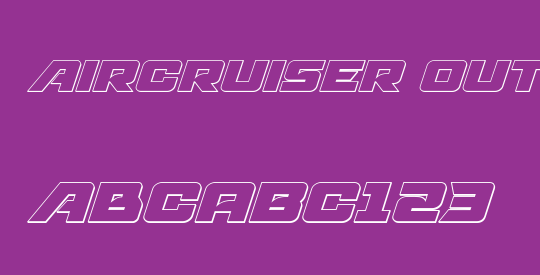 Aircruiser Outline Italic
