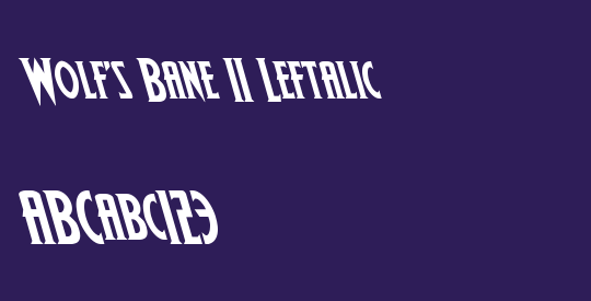 Wolf's Bane II Leftalic