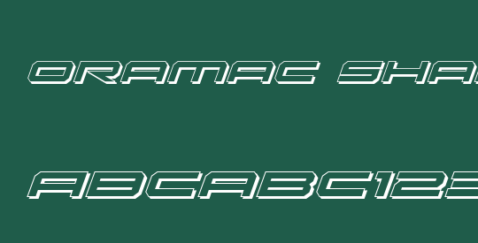 Oramac Shadow Italic