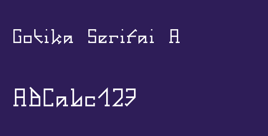 Gotika Serifai A